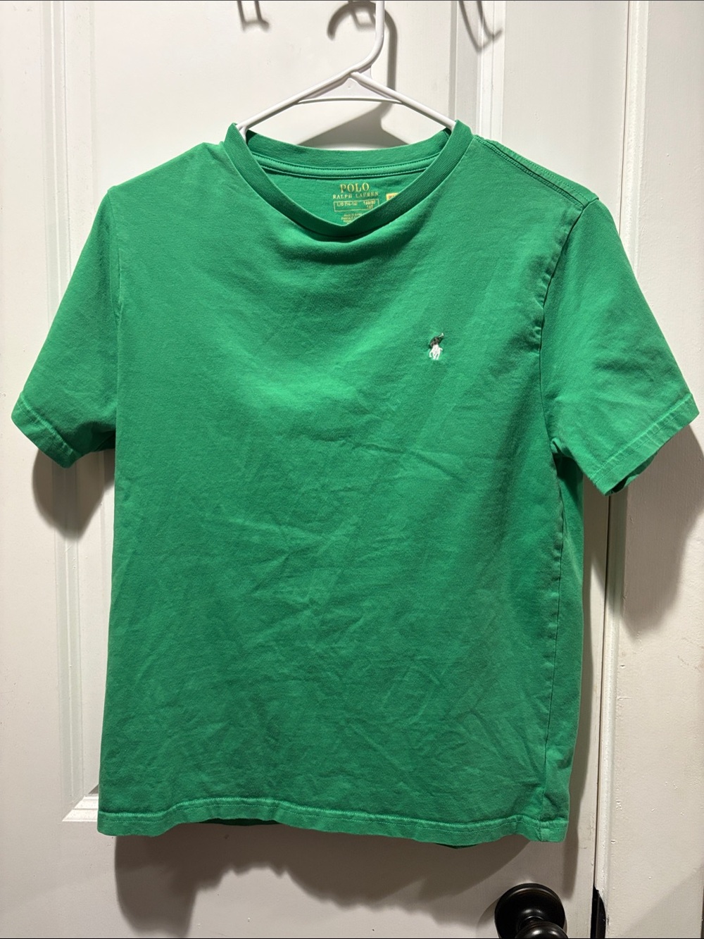 Polo by Ralph Lauren Kids Kelly Green Logo Cotton Jersey Tee